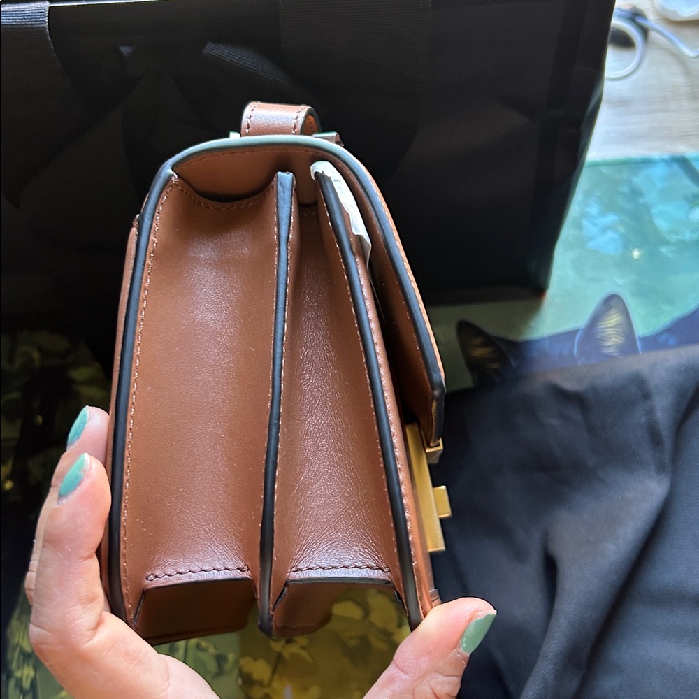 DeMellier The Paris Crossbody Bag Smooth brown NEW - Picture 4 of 7